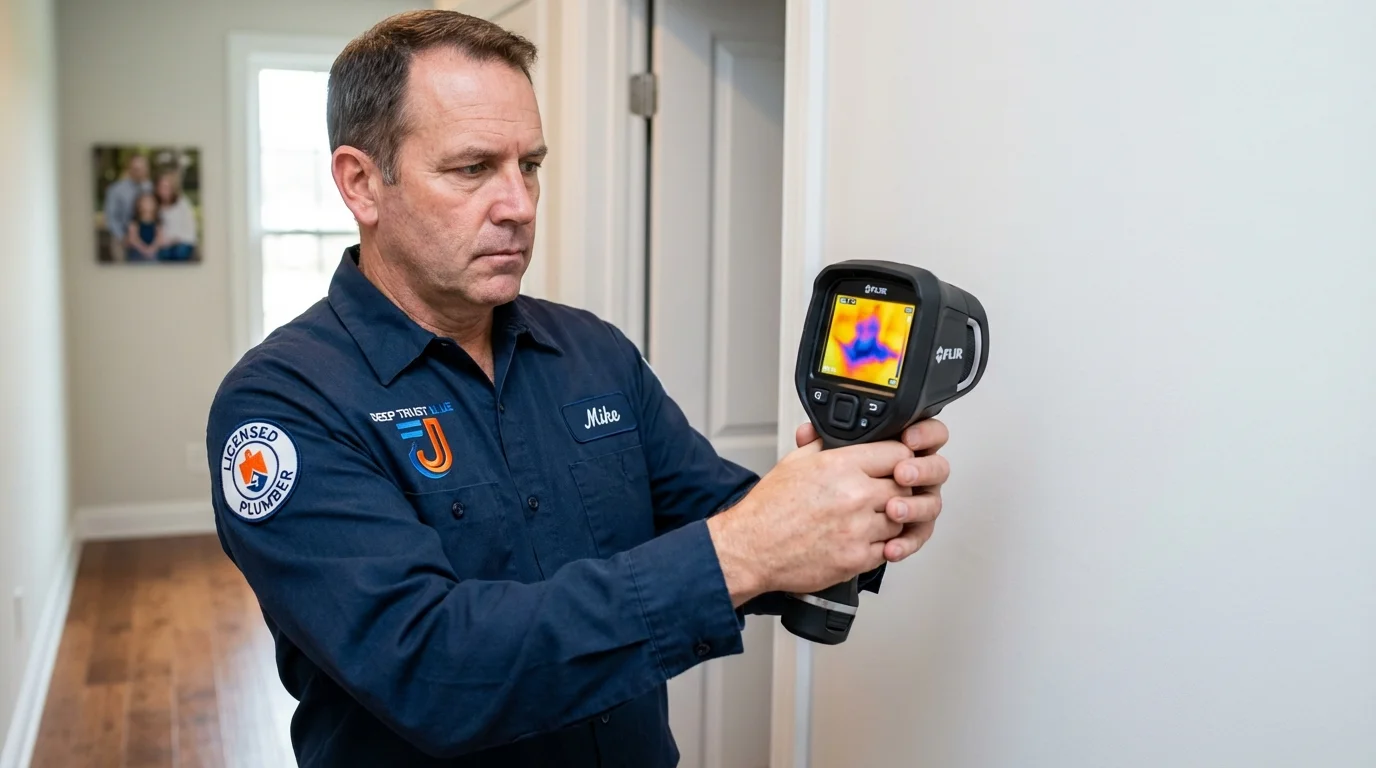 Thermal imaging leak detection by Johns Plumbing LLC in Lancaster